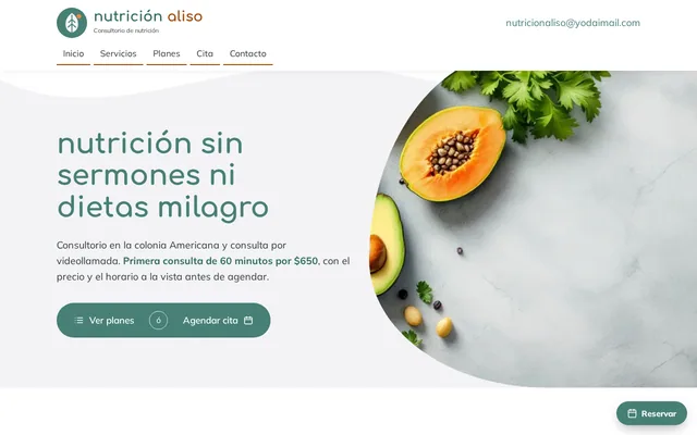 Portada de Nutrición Aliso