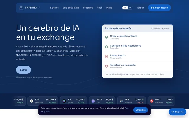 Portada de TradingIA